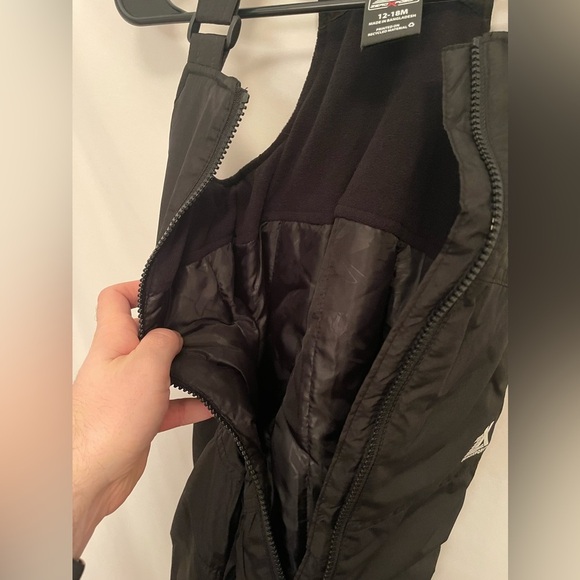 ZeroXposur Snow Bib Black Warm Zipper Kids Size 12-18m - Picture 5 of 5